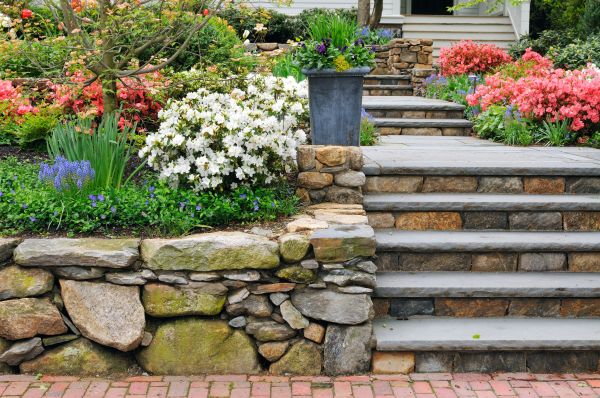 Stone Stairs Repair in Easton