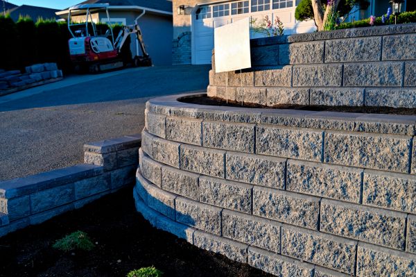 Stone Retaining Wall Repair in Easton